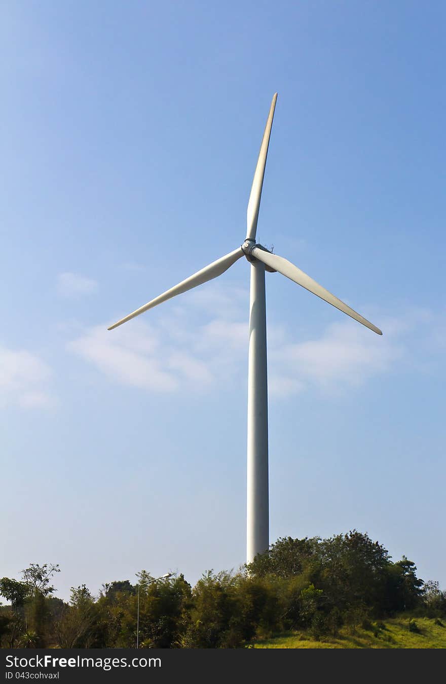 Wind energy turbine power station