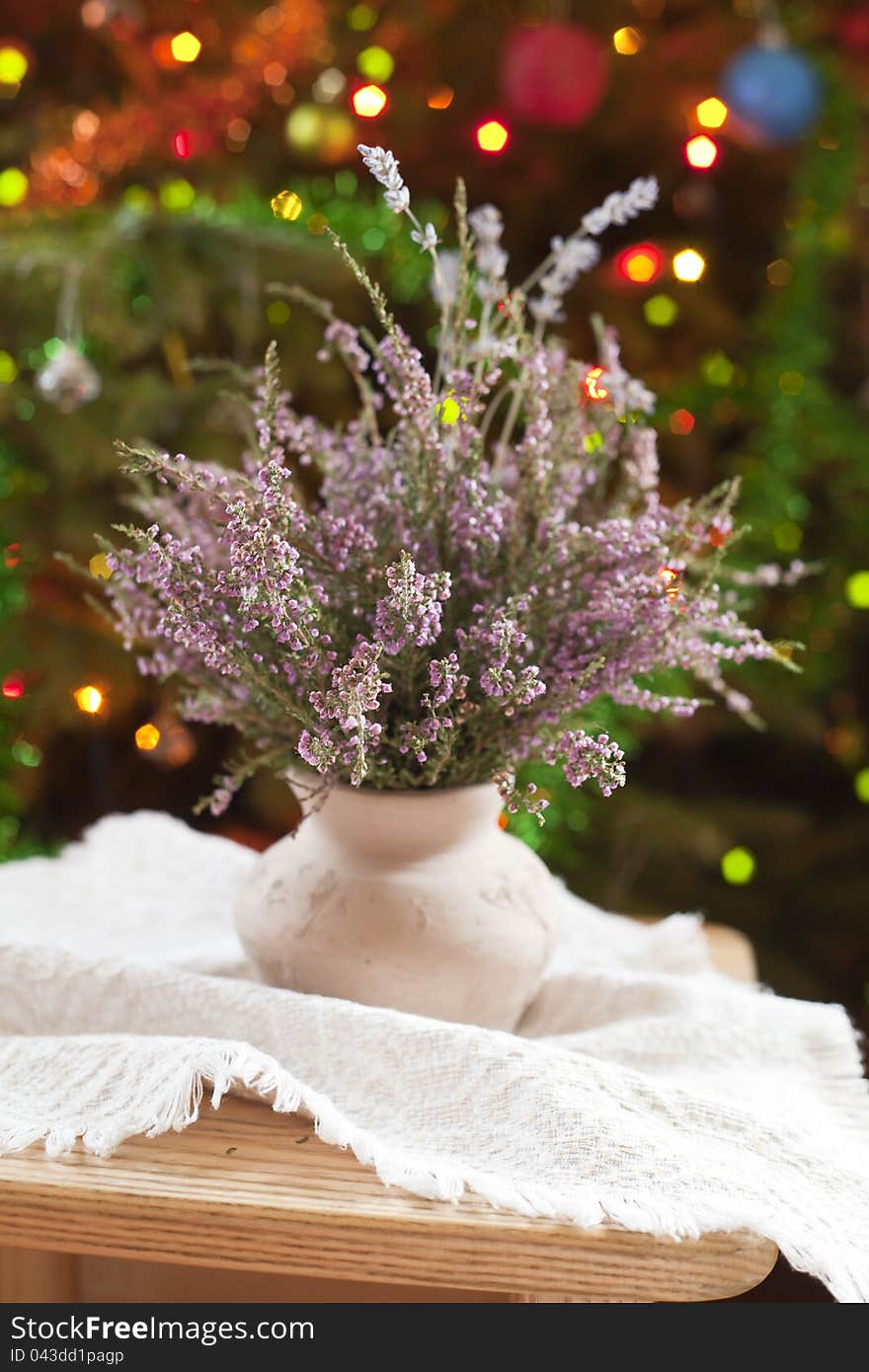 Vase with heather