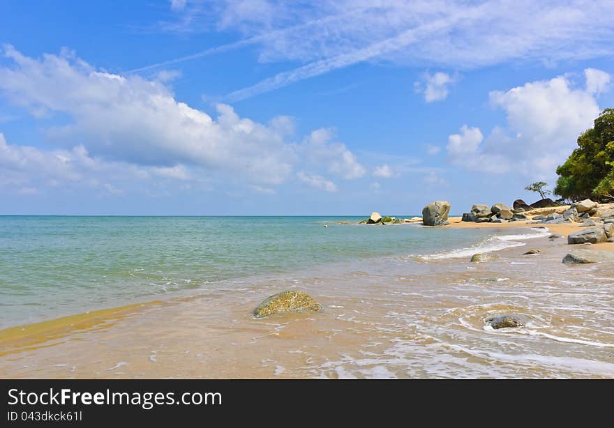 Rocks On Beach