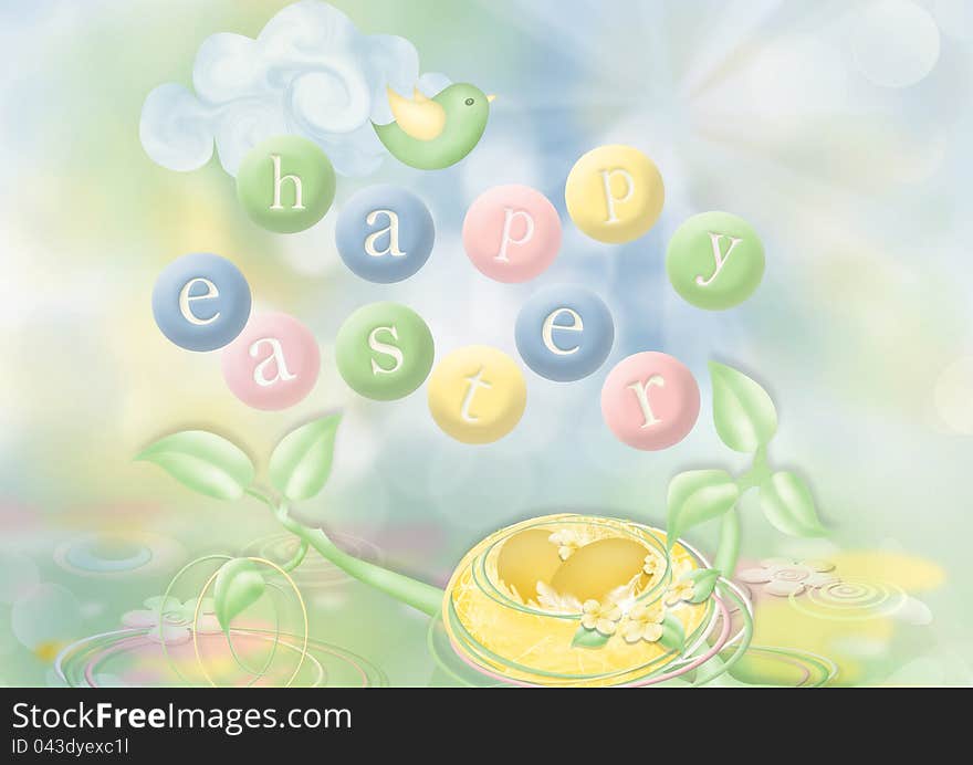 Easter postcard