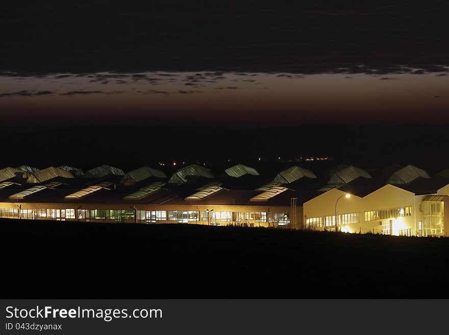 Factory At Night