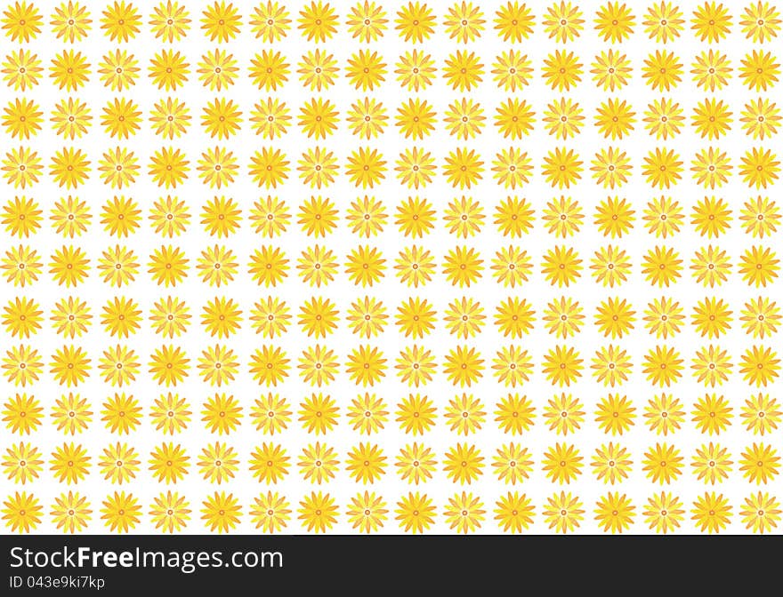 Bright flowers pattern