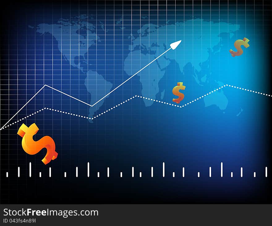 World statistic backdrop. Eps10