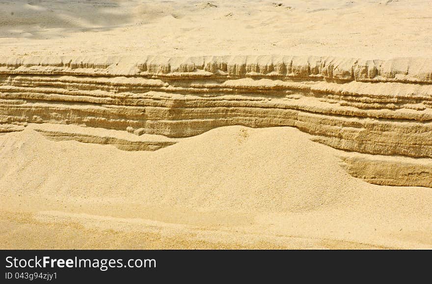 Beach sand pattern in layer. Beach sand pattern in layer