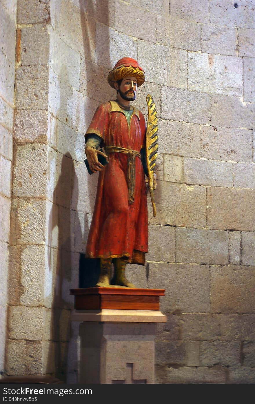 Statue of a moor in the Sant'Antioco di Bisarcio church , Ozieri, Sardinia in Italy. Statue of a moor in the Sant'Antioco di Bisarcio church , Ozieri, Sardinia in Italy.