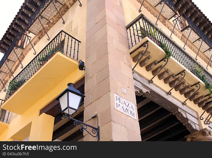 Poble Espanyol, Spanish village in Barcelona, Spain