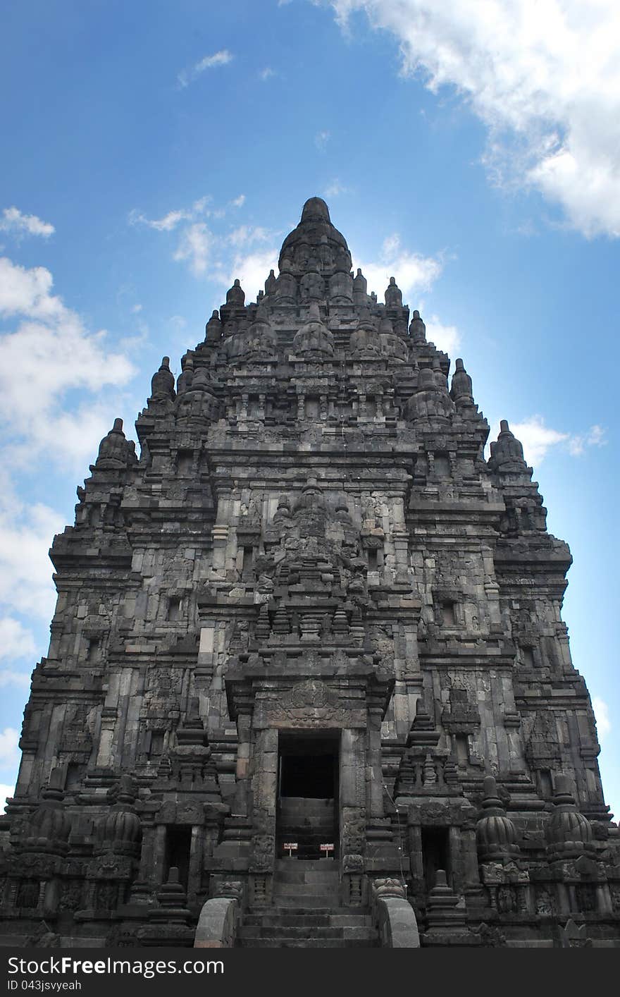 The biggest candi in the Prambanan Temple Complex. The biggest candi in the Prambanan Temple Complex