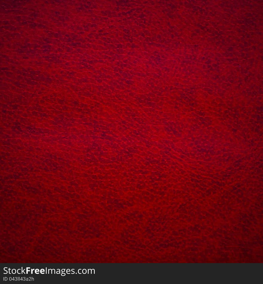 Red Leather Texture For Background