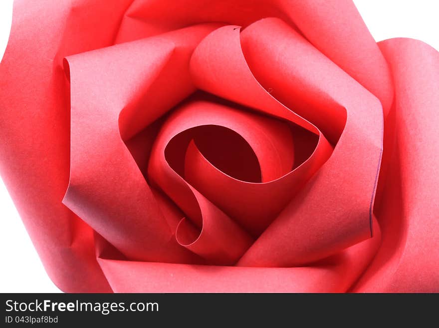 Rose Origami Paper Macro