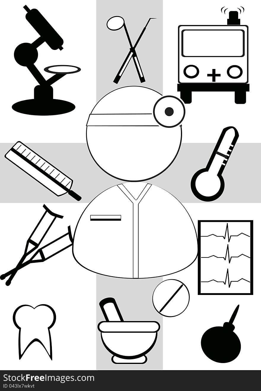 Vector concept for health topic