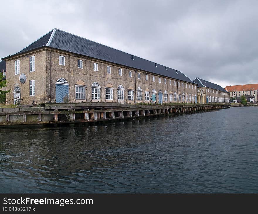 Beautiful Copenhagen Denmark bricks houses by the water canals