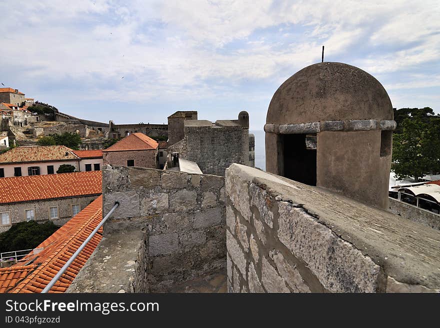 Ancient walls of Dubrovnik, Croatia