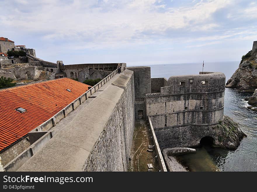 Ancient walls of Dubrovnik, Croatia