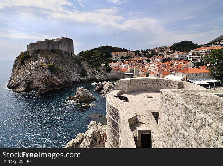 Ancient walls of Dubrovnik, Croatia