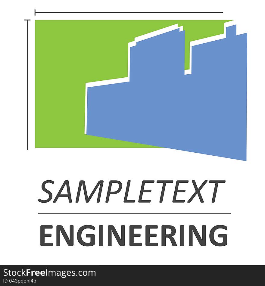 Engineering concept logo symbol illustration. Engineering concept logo symbol illustration