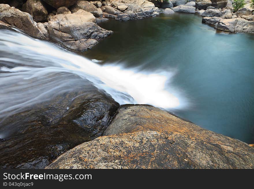 Topview of Waterfall in Thailand. Topview of Waterfall in Thailand