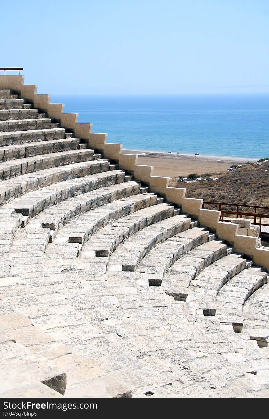 The Greco-Roman amphitheater Kourion. Cyprus.