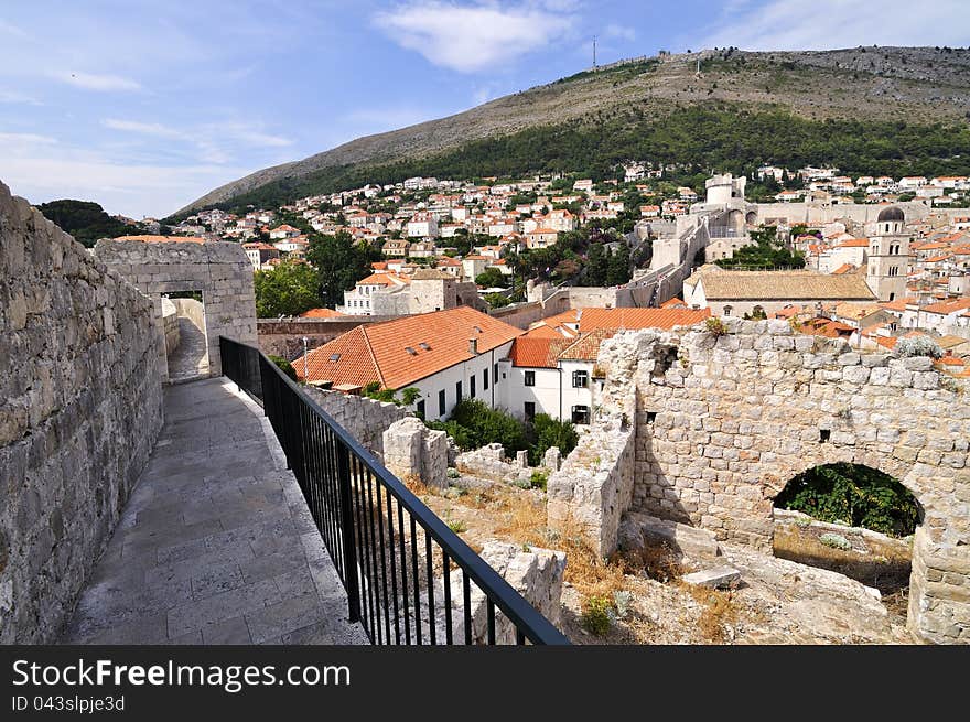 Ancient walls of Dubrovnik, Croatia