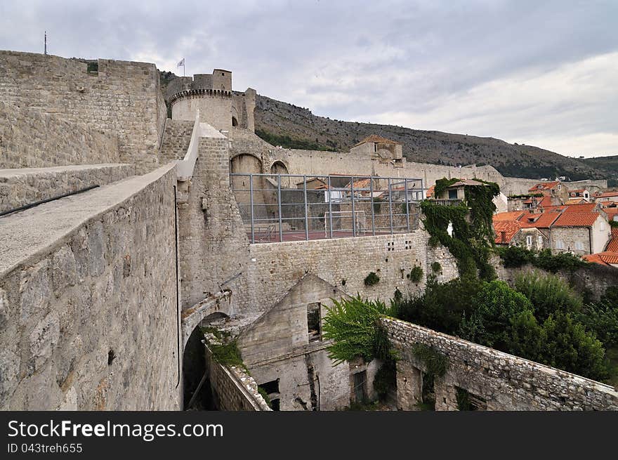 Ancient walls of Dubrovnik, Croatia