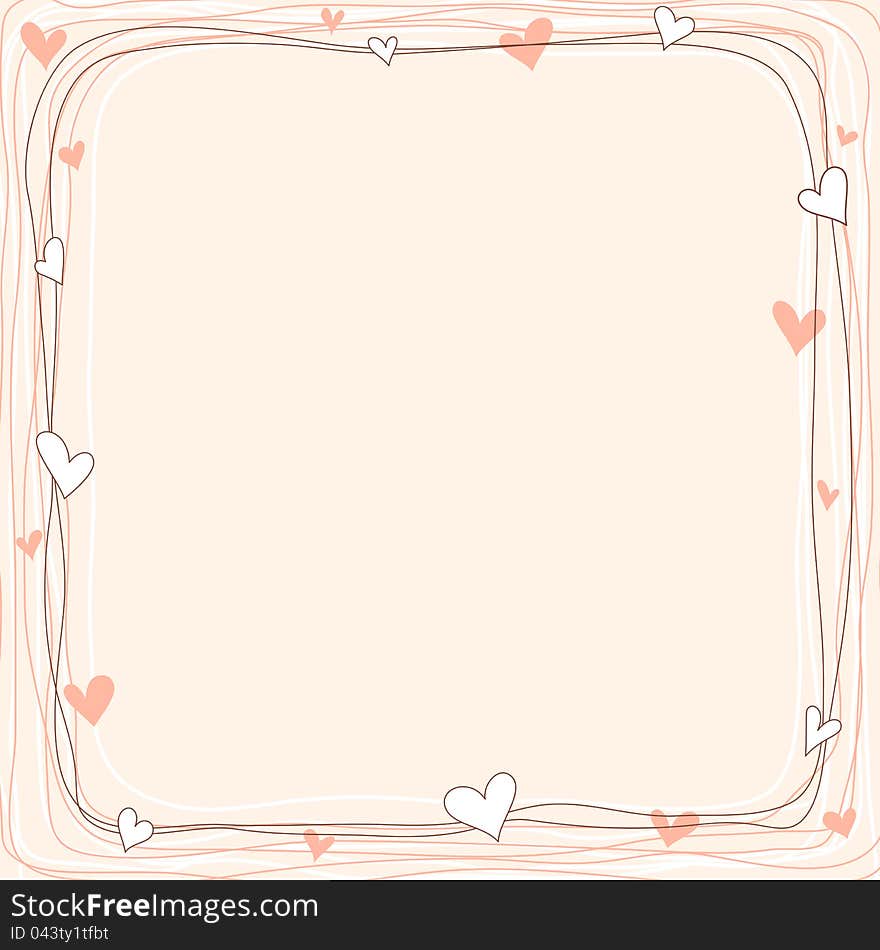 Abstract vector drawing as valentine background. Abstract vector drawing as valentine background