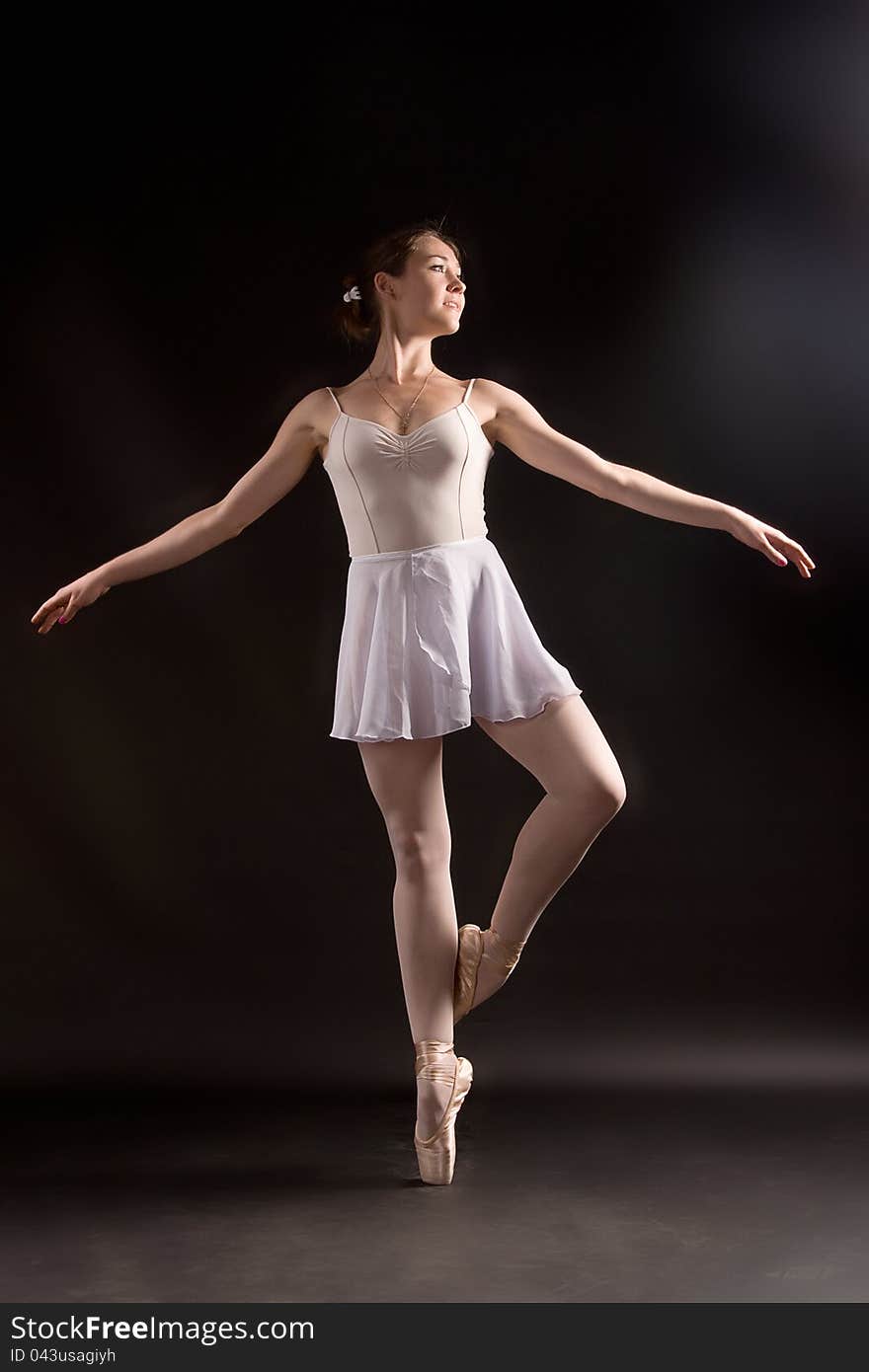 Ballerina in a jump