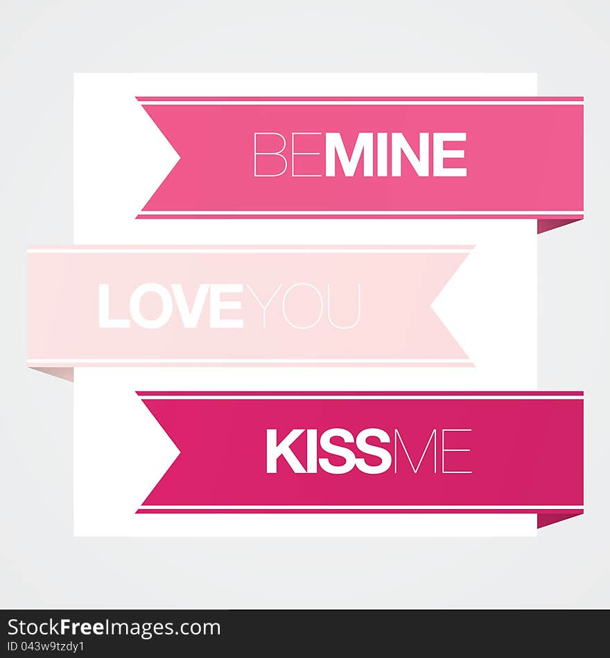 Modern Valentines Love Banners