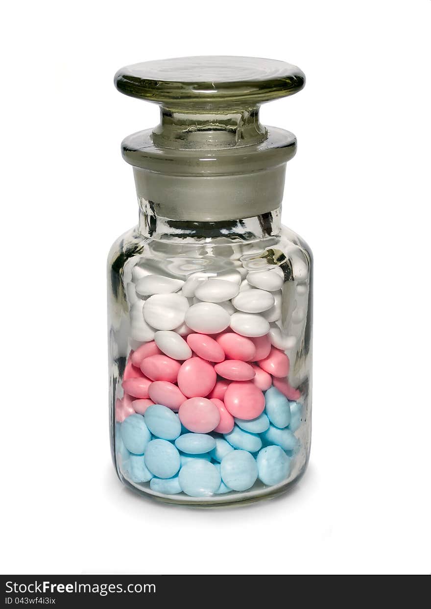 Vial With Tablets.