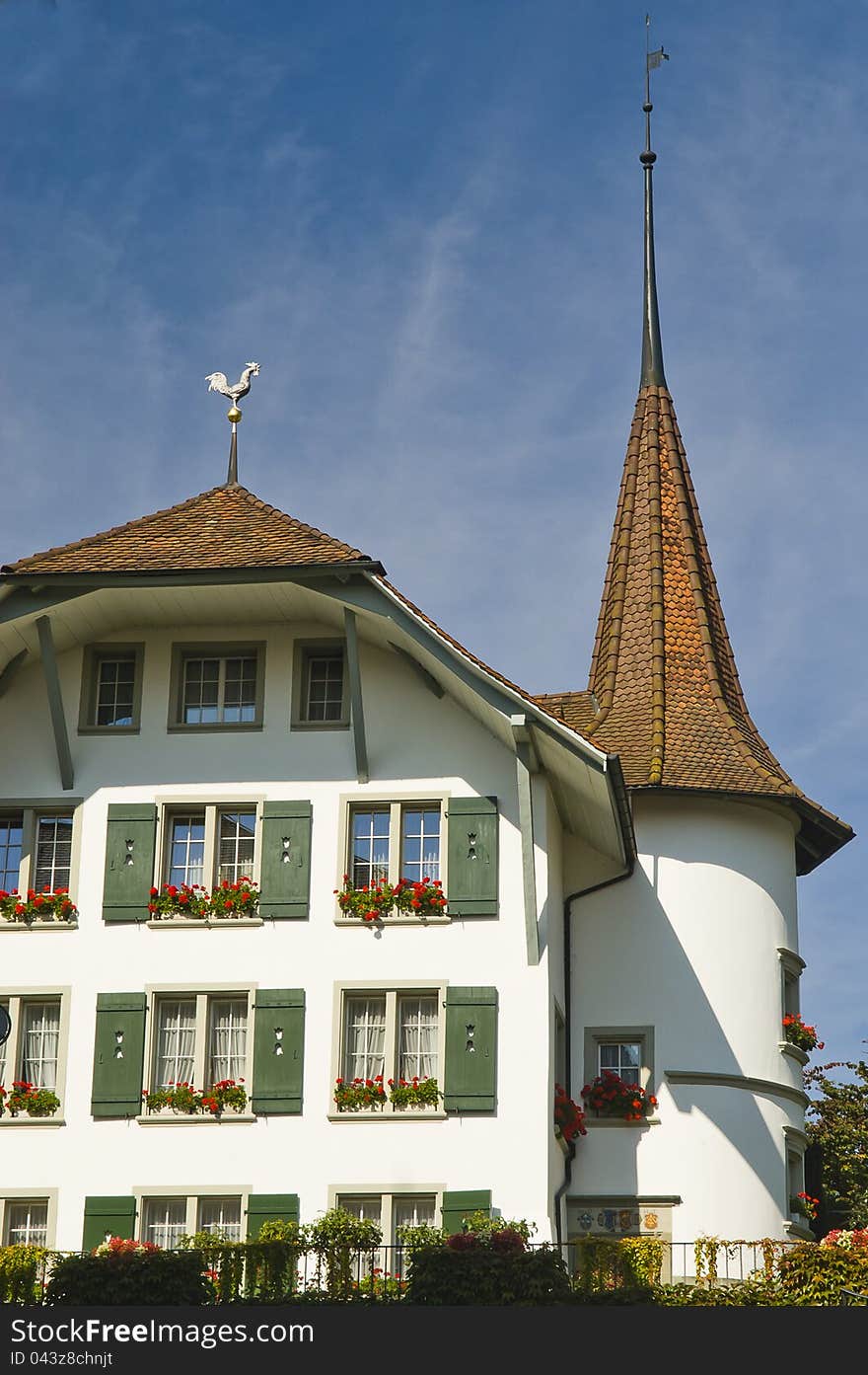 Facade of a Swiss house