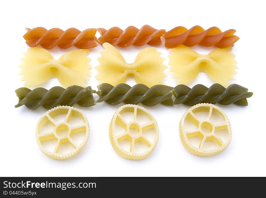 Colorful pasta