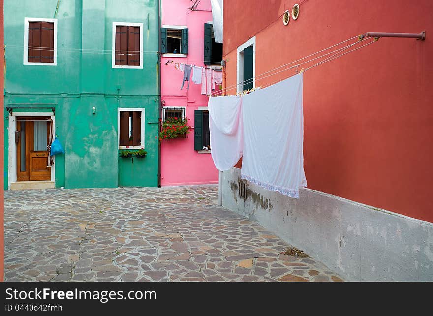 Colourful Houses Of Burano