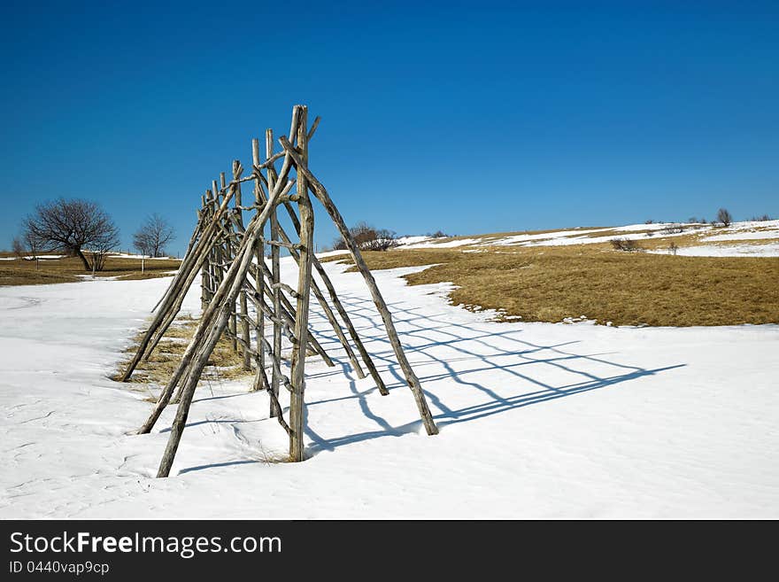 Corn rack, drying frame