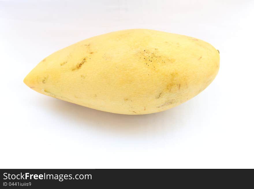 Mango on white background