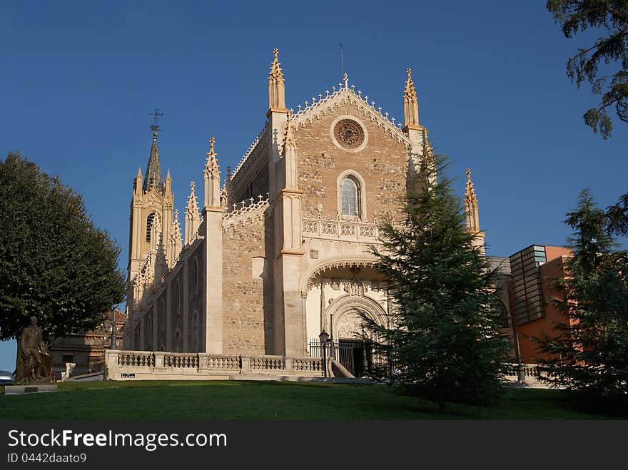 Urban church towers of Madrid