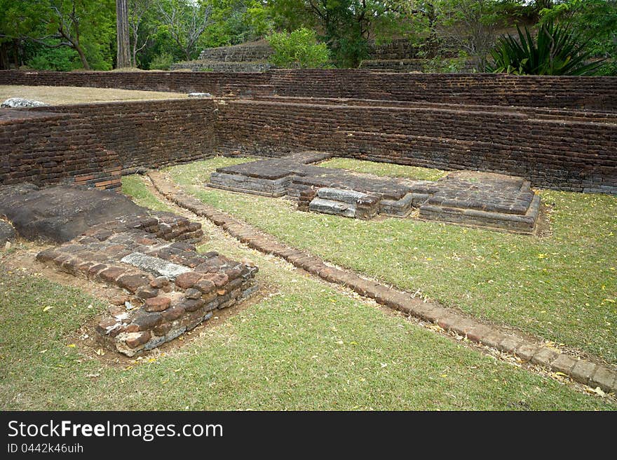 Sigiriya rock park in Sri Lanka. Sigiriya rock park in Sri Lanka