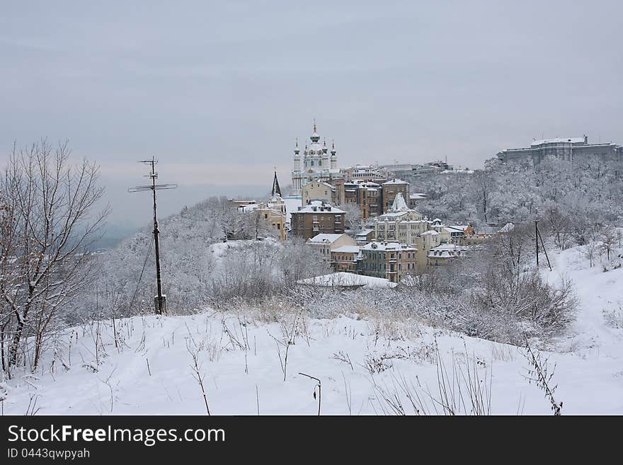 Kiev. City under snow