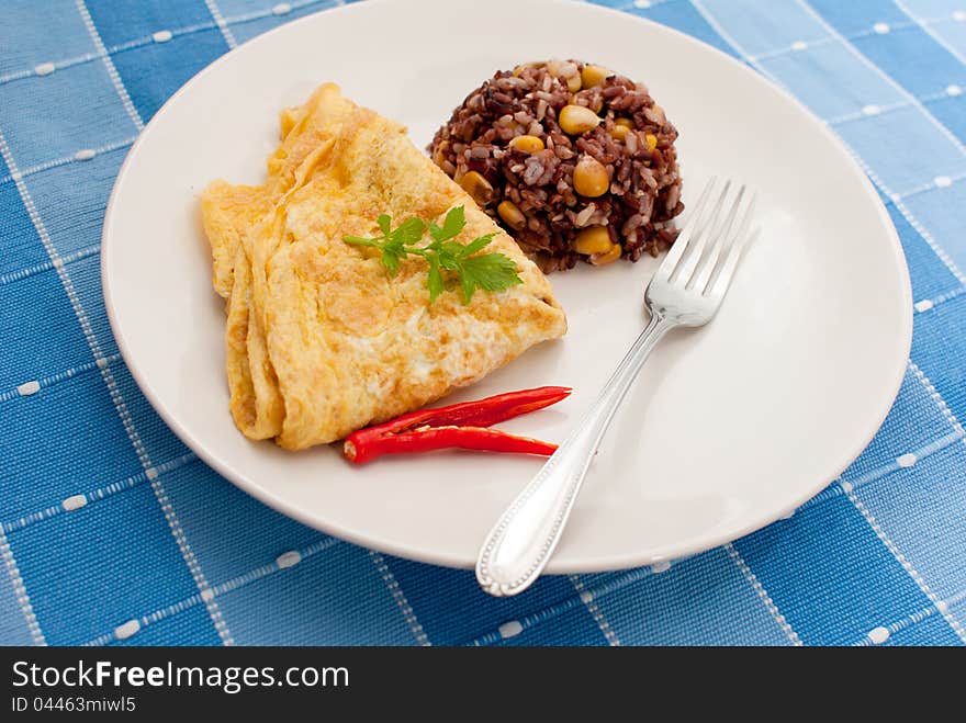 omelet with rice