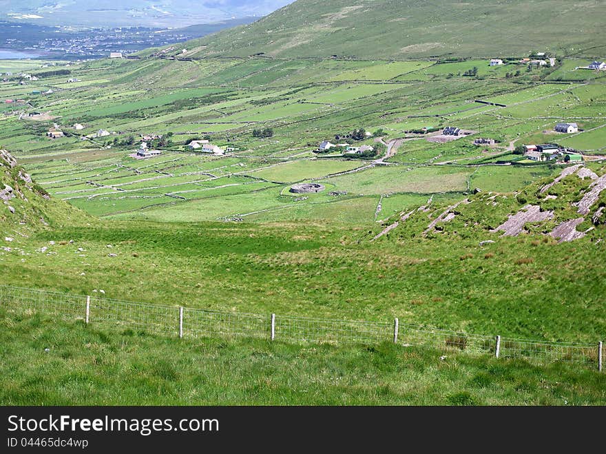 The Circle Castle at Caherdaniel along with the penny fences in Ireland