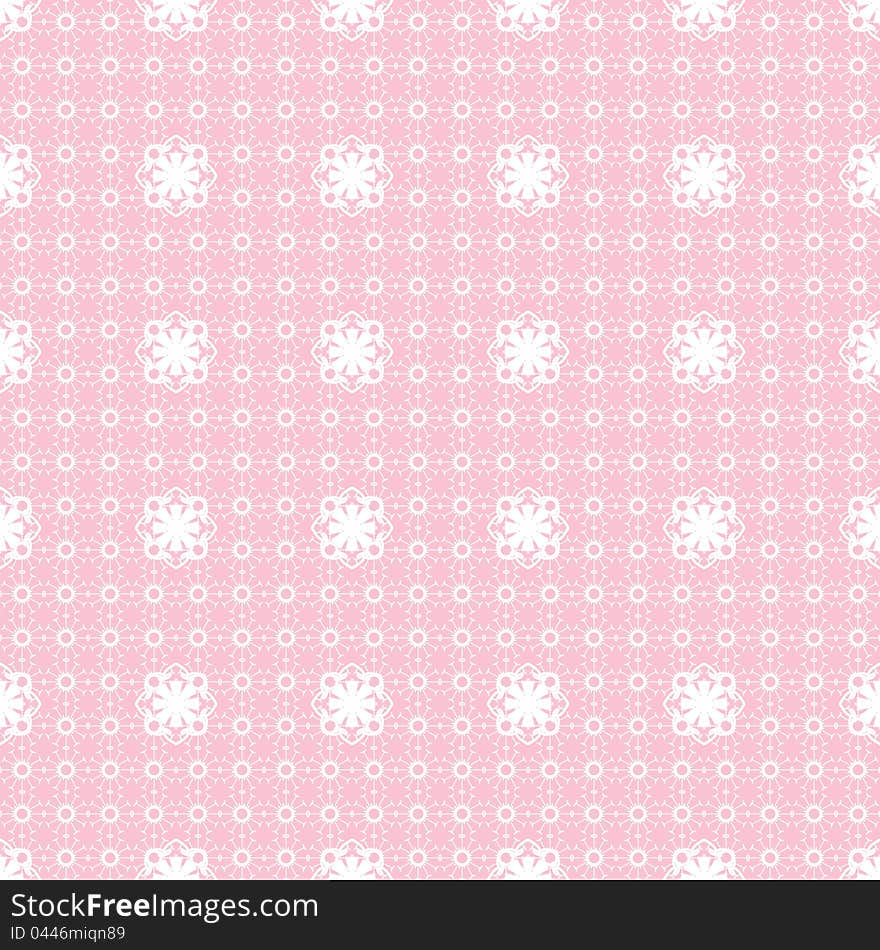 Seamless pattern with white lace on pink background. Seamless pattern with white lace on pink background