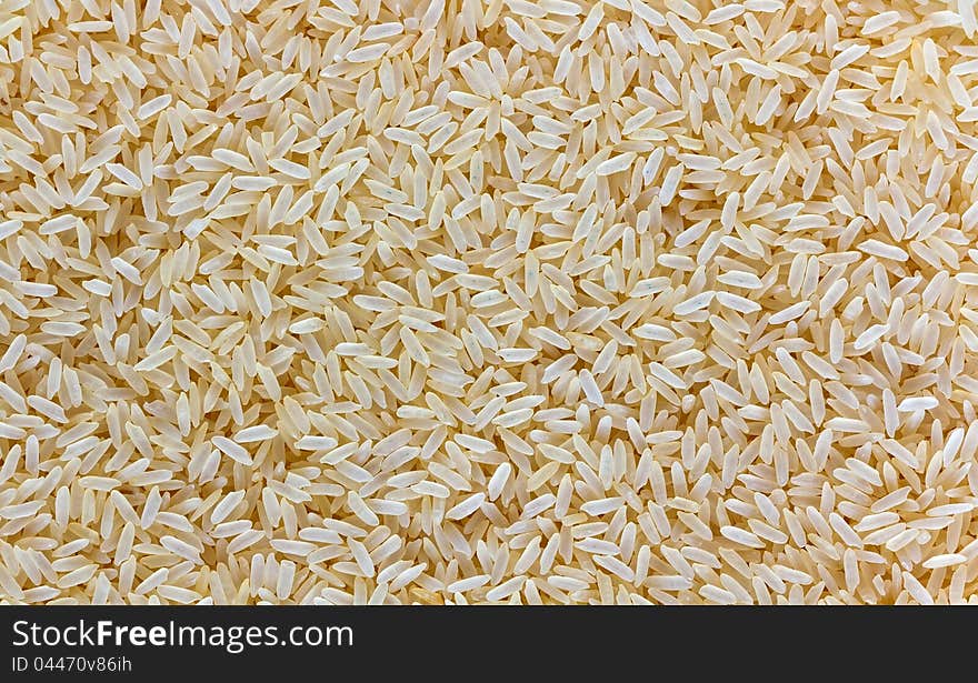 Raw Rice Grains Background