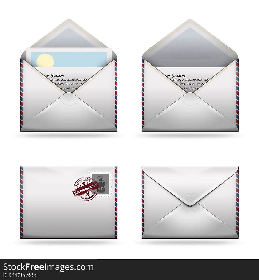 Mail icons set