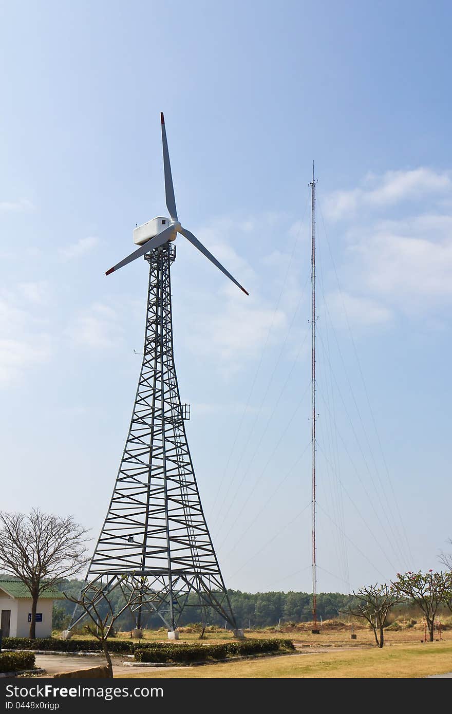 Wind energy turbine power station