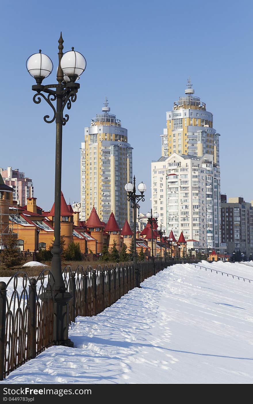 Kyiv in winter