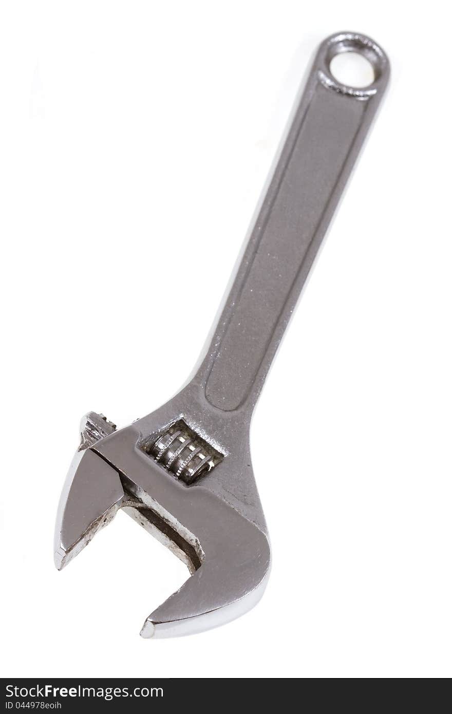 Adjustable wrench isolated