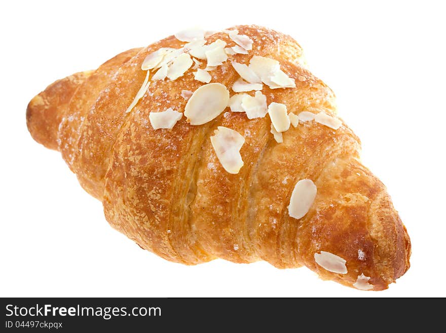 Croissant isolated on a white. Croissant isolated on a white