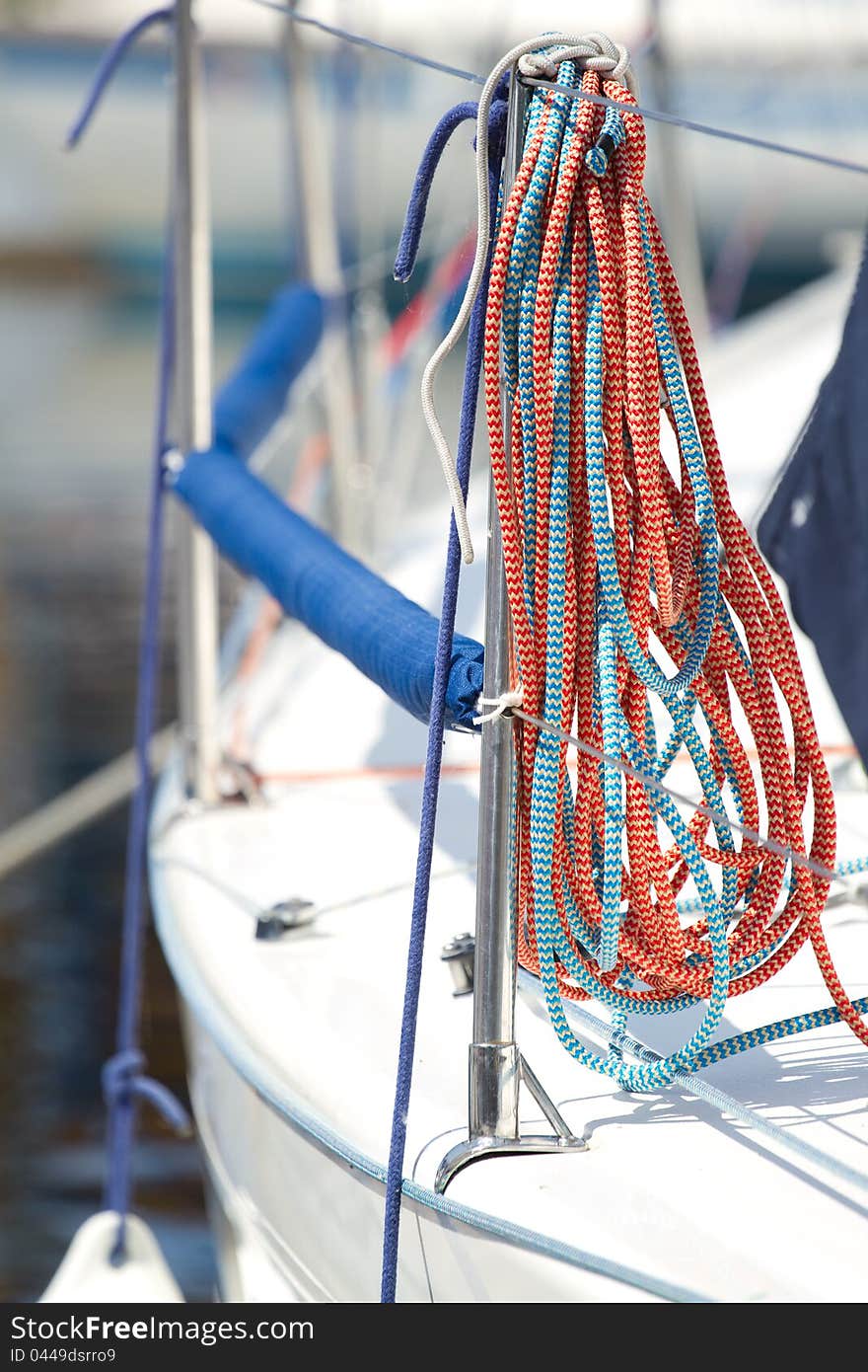 Nautical rope details of boats