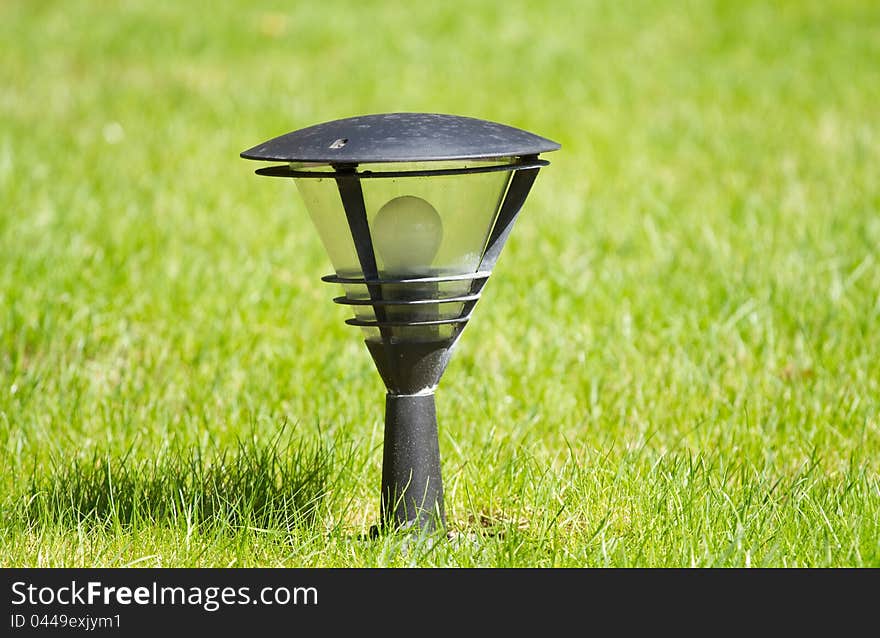 Lantern on the  grass