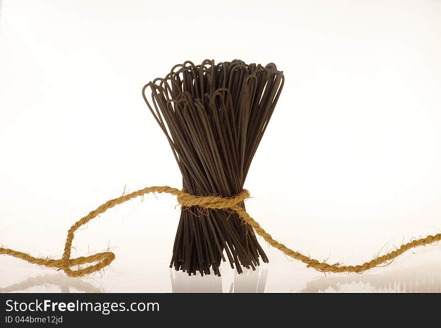 Spaghetti with squid ink