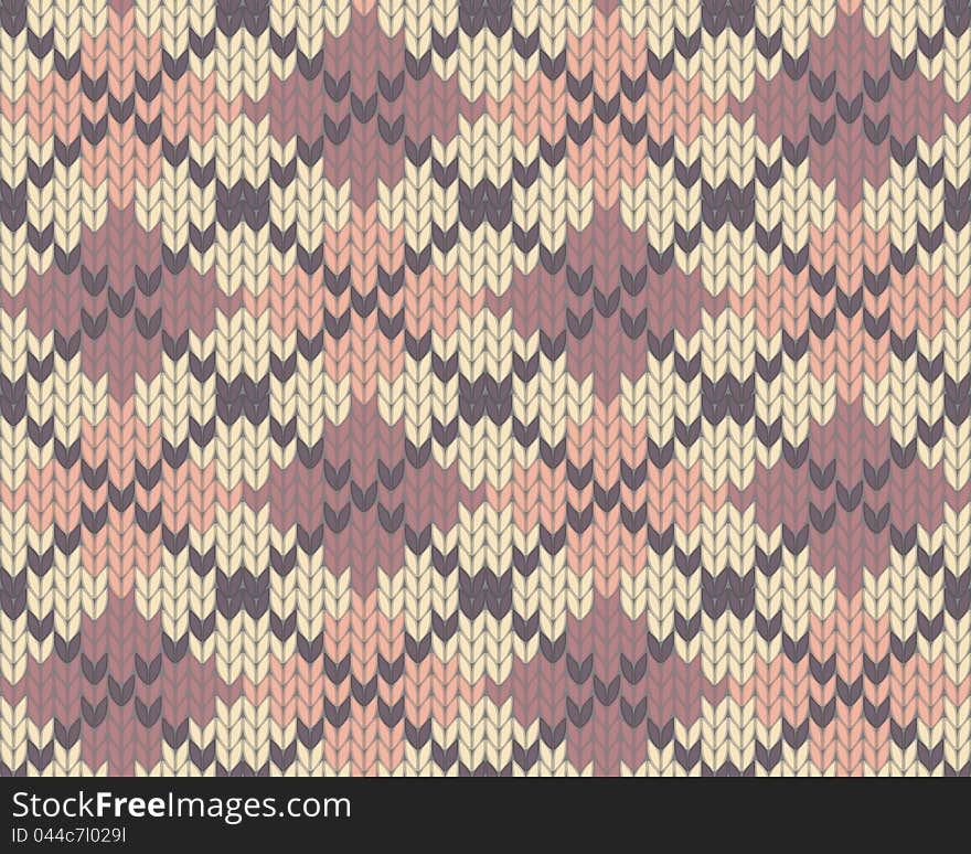 Seamless knitted pattern for winter clothing. EPS 10 vector illustration. Seamless knitted pattern for winter clothing. EPS 10 vector illustration.