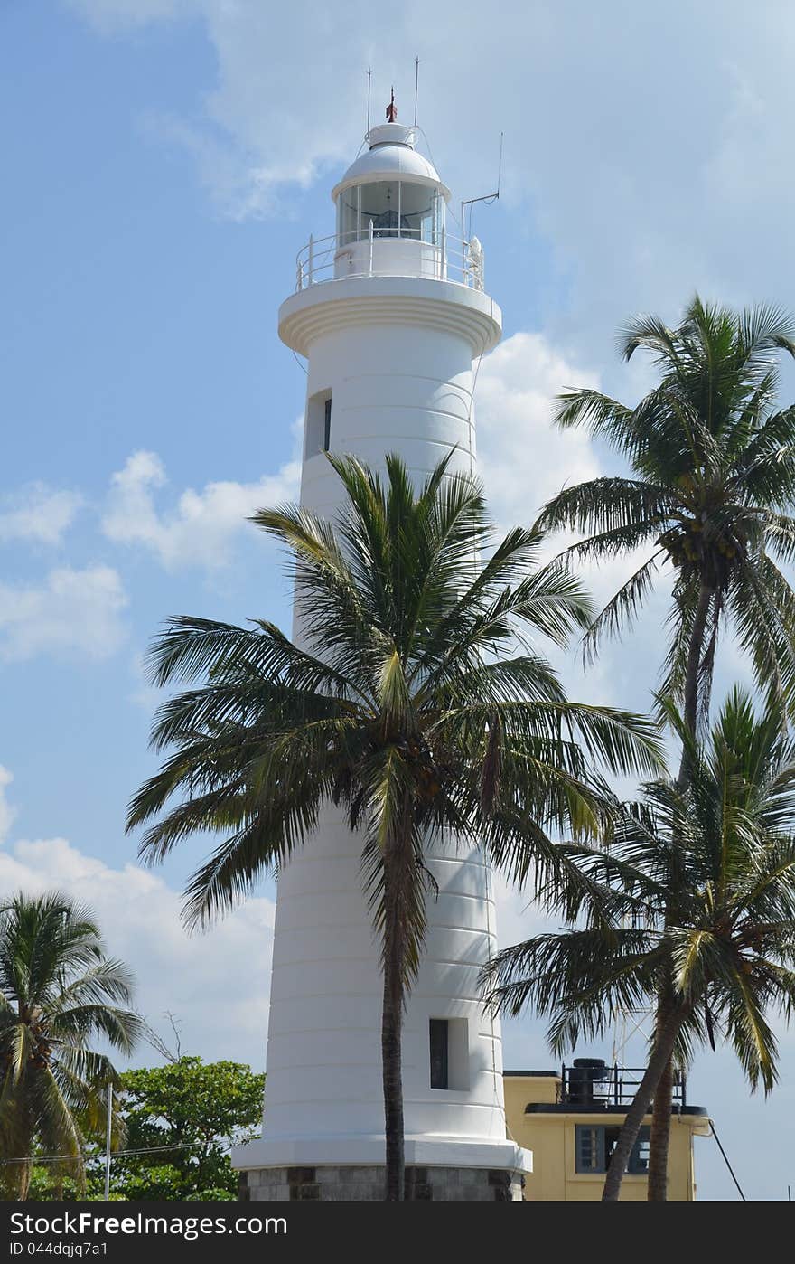 White sea light at the indian ocen