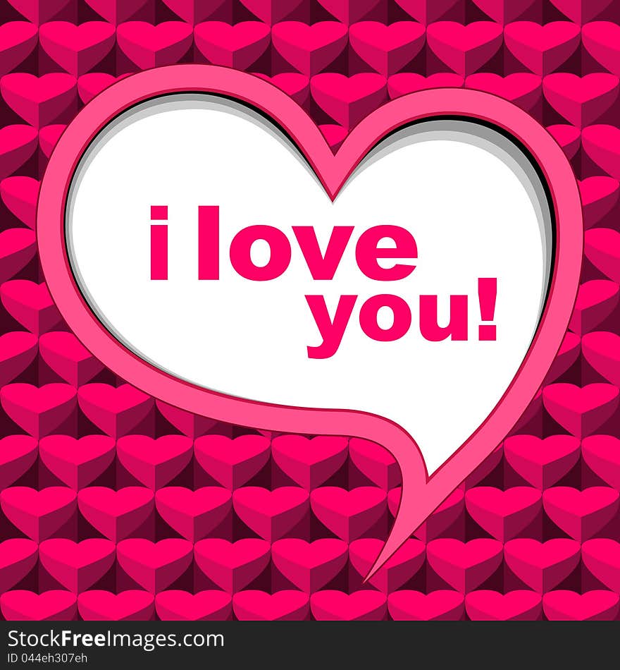 Valentine s card background pink